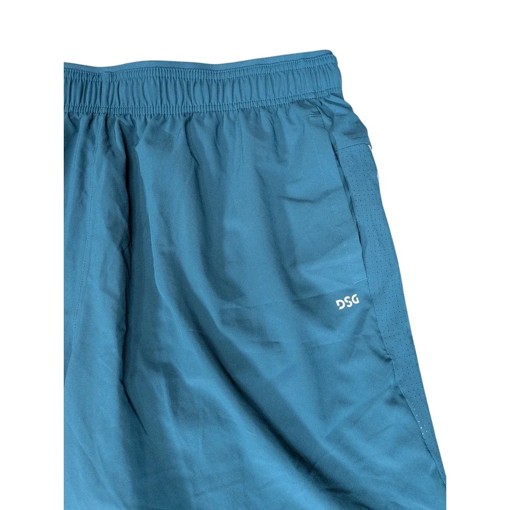 DSG Mens 7 Inch Stride Running Shorts Teal Blue XL NWT Athletic Gym Training